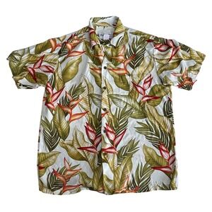 Bishop St. Apparel Hawaiian Shirt Bird of Paradise Made in Hawaii Men's‎ Size S